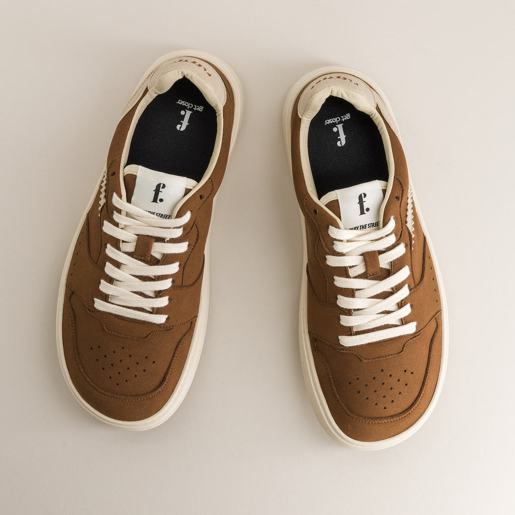 Brown barefoot sneakers - Top view