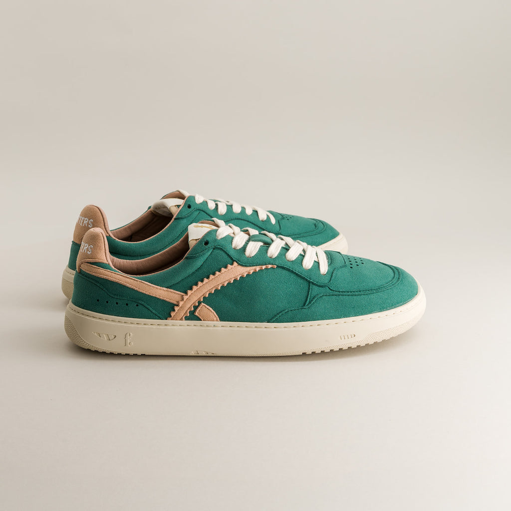 Green barefoot sneakers - side view