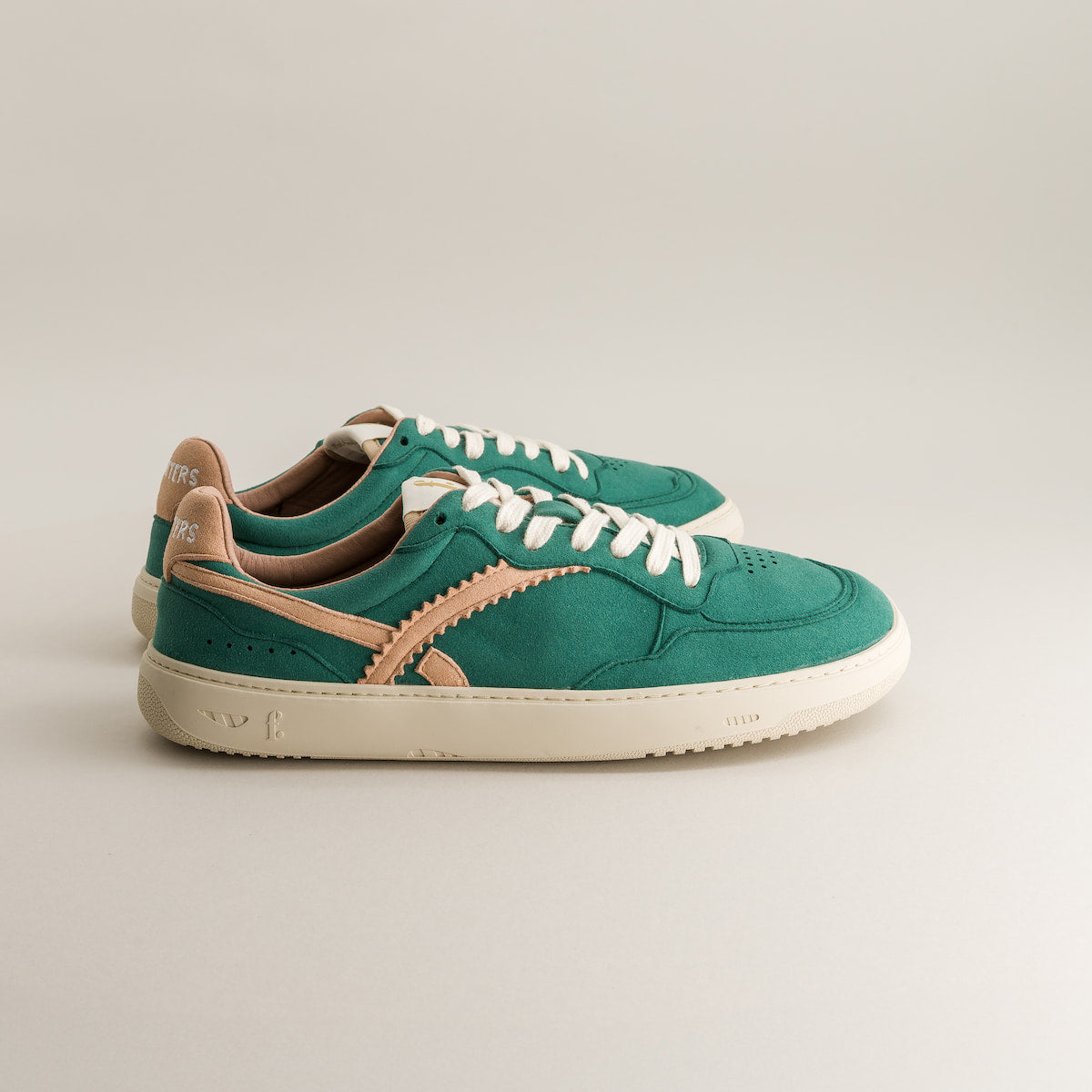 Green barefoot sneakers - side view