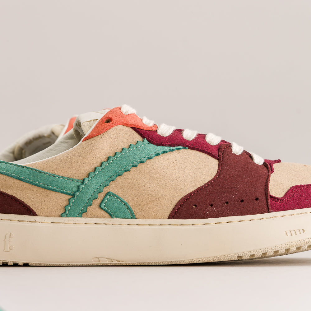 Colorful barefoot sneakers - side close