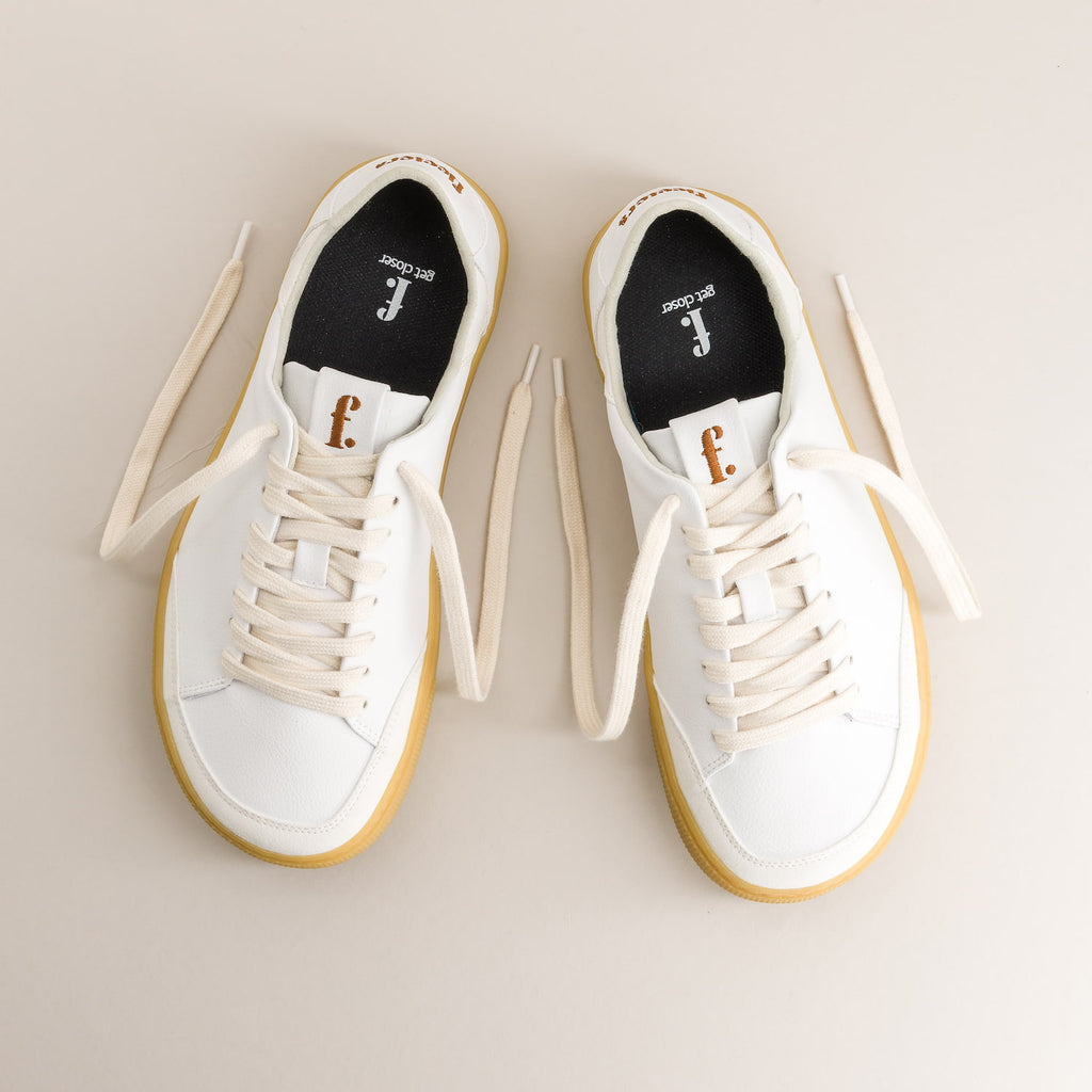 Barefoot sneakers White Gum - top view