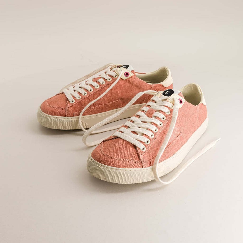 Barefoot sneakers - Peach Arcilla Canvas - front view