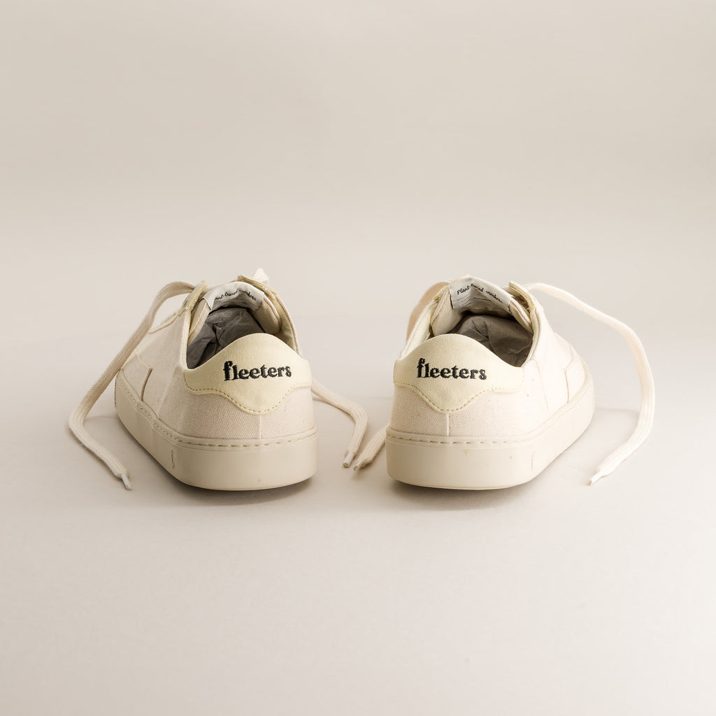 Barefoot sneakers Peach Ivory Canvas - Back view
