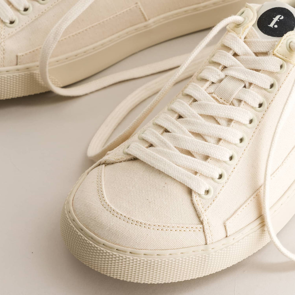 Barefoot sneakers Peach Ivory Canvas - detailed view